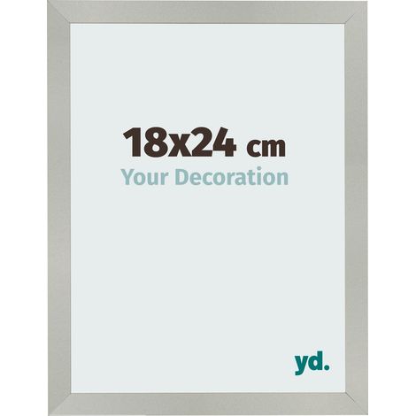 yd. - Cadre photo 18x24 - Argent Mat - MDF - Bologna (1/5)