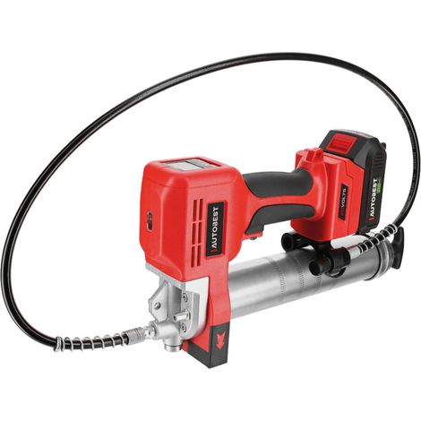 Pompe à graisse sans fil - Batterie 18V 2AH - Capacité de cartouche 400 g (1/5)