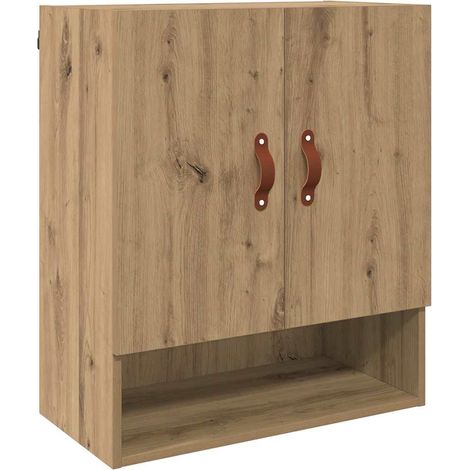 Maison Exclusive - Armadietto a muro rovere artigianale 60 x 31 x 70 cm