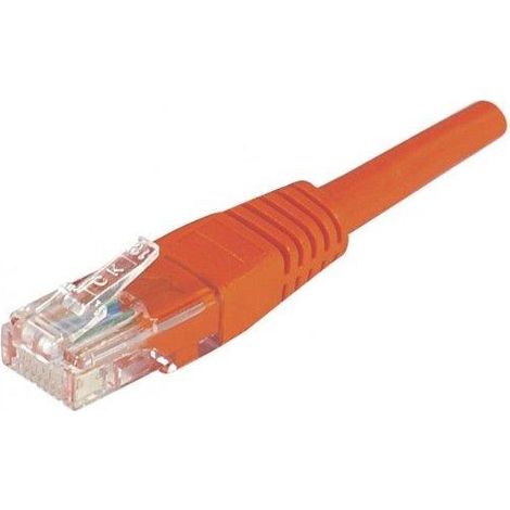 Cordon RJ45 CAT. 5e U/UTP 0,5m Rouge
