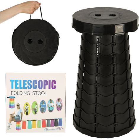 Klappstuhl/Hocker (schwarz) (1/5)