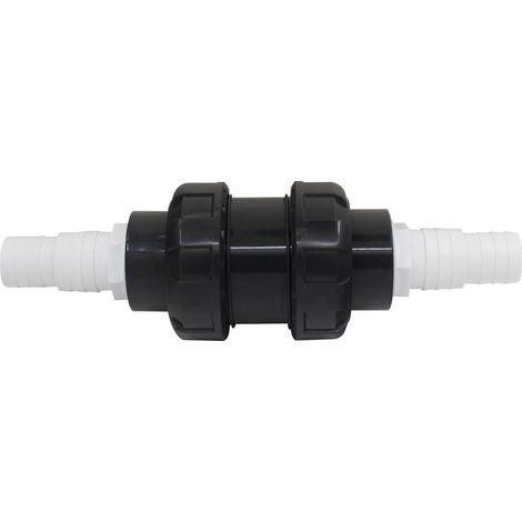 Clapet anti-retour pour piscine et jardin avec raccord de tuyau 32/38mm