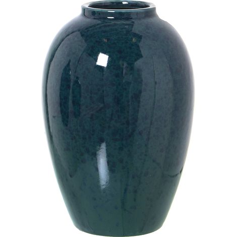 Vase en céramique vert foncé °13X21 cm (1/5)