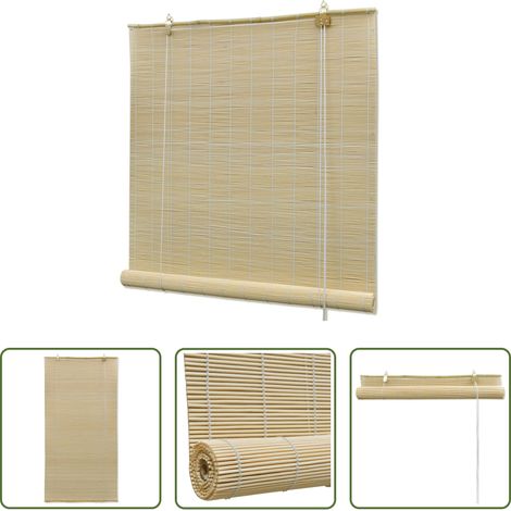 vidaXL Fensterdekoration - Bambusrollo Natur 150x220 cm (1/5)