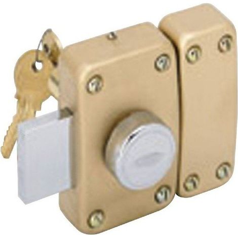 Verrou de securite ou de surete city 25-coloris laiton varie - Type.Bouton - Cyl. ext. mm.50