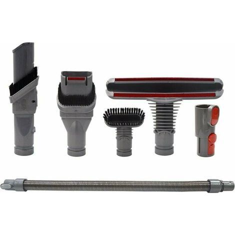 Brosse Kit Accessoires avec Tuyau pour Dyson V8 V7 V6 V10 SV10 SV11 Aspirateur avec Adaptateur,Total Clean Pièces pour Dyson V6 DC45 DC35 DC52 DC29 DC62 DC33 DC34 (6 in 1) (1/4)