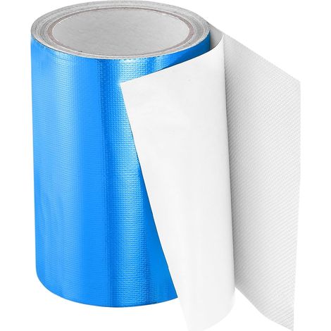 Ruban de Réparation pour Store 8m x 15cm Ruban de Toile Imperméable Kit de Réparation Adhésif pour Bâche PVC Tente Store Toile de Camping Car Voilier de Bateau, Bleu (6" x26.24ft) (1/5)