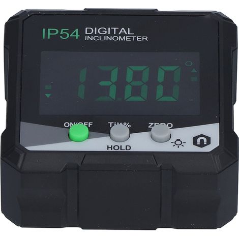 Inclinomètre numérique, rapporteur, niveau, indicateur d'angle, magnétique, écran LCD 360°