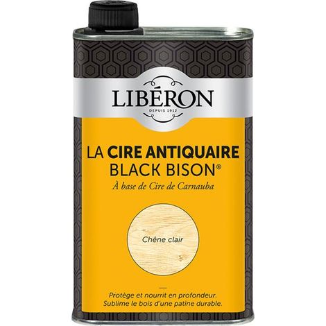 Cera Black Bison 0,5l Rovere Chiaro - Liberon