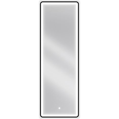 Mexen Coro espejo de ba帽o iluminado 50 x 150 cm, LED 6000K, antivaho, marco negro - 9817-050-150-611-70 (1/5)