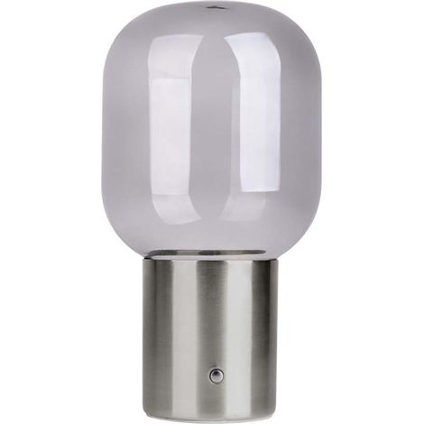 LED Tischlampe Tischleuchte mit Akku Schlafzimmerlampe, LED 2800K warmweiß 50 Lumen, 13x13x25cm