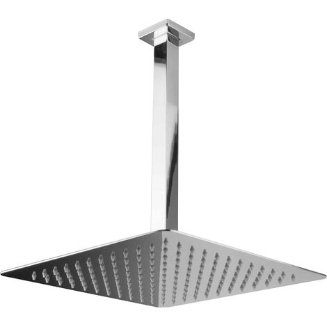 PaulGurkes Douche Plafonnier 30x30 cm avec Ensemble de Bras de Douche
