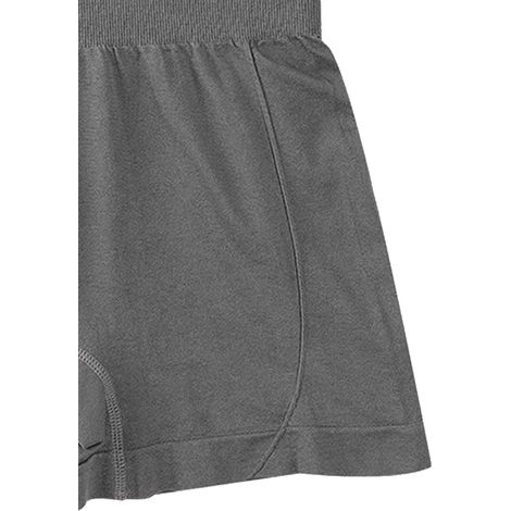 Short de yoga taille haute, gainant, respirant, moulant et extensible, idéal pour le sport et la course à pied, gris, taille unique (convient aux personnes pesant entre 37,5 et 75 kg / 82,7 et 165,3 l (1/5)