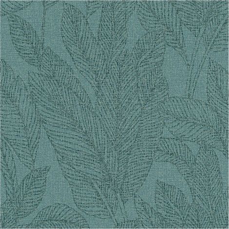 Ton-in-Ton Tapete Profhome 790644 Vliestapete leicht strukturiert mit floralen Ornamenten glitzernd grün petrol gold mint-türkis 5,33 m2