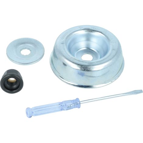 vhbw Set di fissaggio 4 pz. per spazzola diserbante per decespugliatori, tagliabordi, attrezzi da giardino - universale