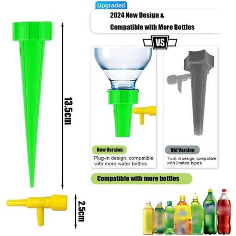 24 Pièces Irrigation Goutte à Goutte Kit, Dispositif d'arrosage Automatique Réglable,système d'arrosage automatique pour plantes (1/5)