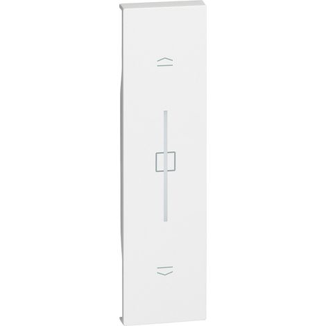 Cover Bticino Living Now pour commande de volet roulant connecté Blanc KW32