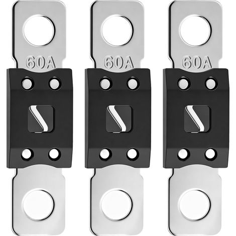 Lot de 3 blocs fusibles à vis ANM/MEGA - 32 V 60 A (1/5)