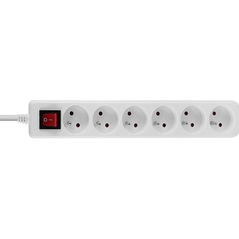 Lindy 73126 Steckdosenleiste weiß 6 Steckdosen 3680 Watt (1/5)