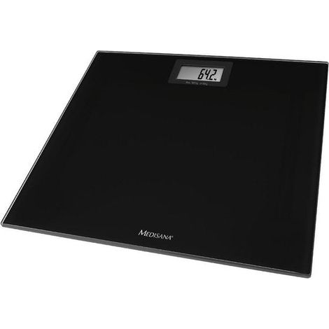Balance de salle de bain numérique MEDISANA PS 402 verre noir 180 kg LCD (1/5)