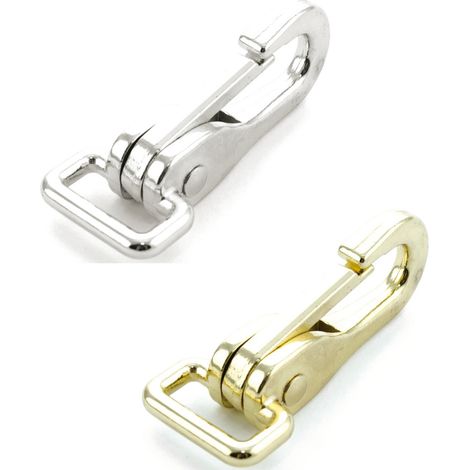 Oro - Moschettone per testiera con cameretta quadra misura unica colore silver e gold