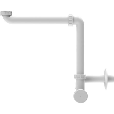 Sifone salvaspazio per lavabo ad incasso DN32x5/4'