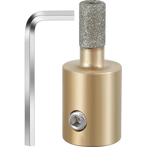 Lntyq Embouts de meuleuse en verre, 3,5 cm, pour vitrail diamant avec clé hexagonale, (0,6 cm)