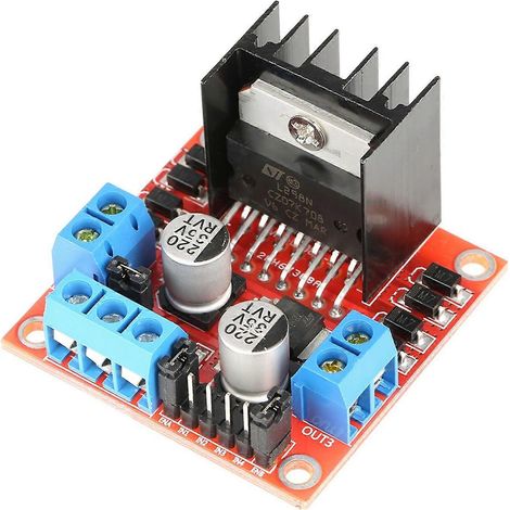 Module L298N, carte de commande de pont en H pour moteur pas à pas et robot de voiture intelligente