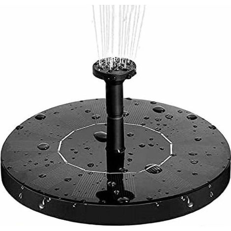 MINKUROW Solar Springbrunnen Teichpumpe mit 6 Springbrunnendüsen Schwimmende Solar Springbrunnenpumpe für Outdoor Steinteich Gartenteich Aquarium Vogeltränke (1/5)