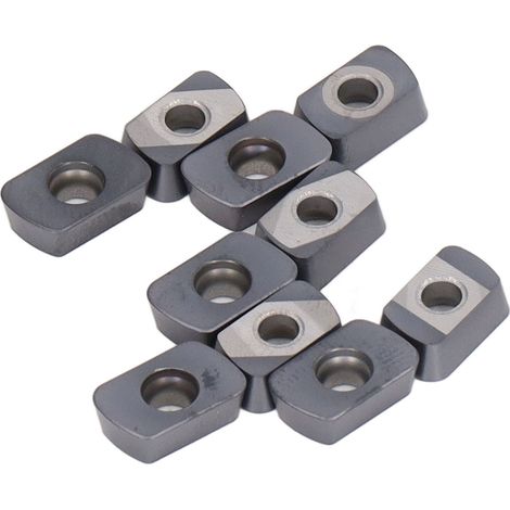 Satz von 10 CNC-Hartmetall-Dreheinsätzen, Fräsblatt EPNW0603TN-B, Schneidwerkzeugsatz für Drehmaschinen, Stahl, hohe Präzision. (1/5)