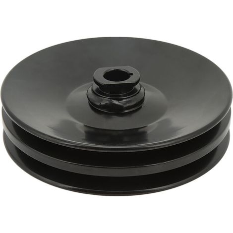 Jeffergarden Poulie de pompe de direction assistée à -DOUble rainure 5/8 pouces arbre de clavette 86 01975 R remplacement pour moteur Chevy SBC BBC 350 454-DOU