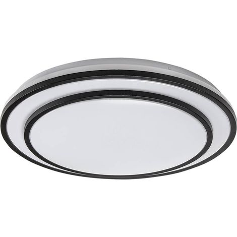 Plafonnier LED 40W 49cm noir dimmable Rabalux Lupita (1/5)