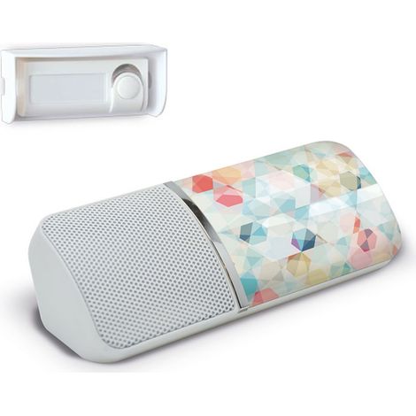 Carillon blanc Jazzy 100 Kaléidos EXTEL Sonnette de porte Sans Fil Portée 100 m (1/4)
