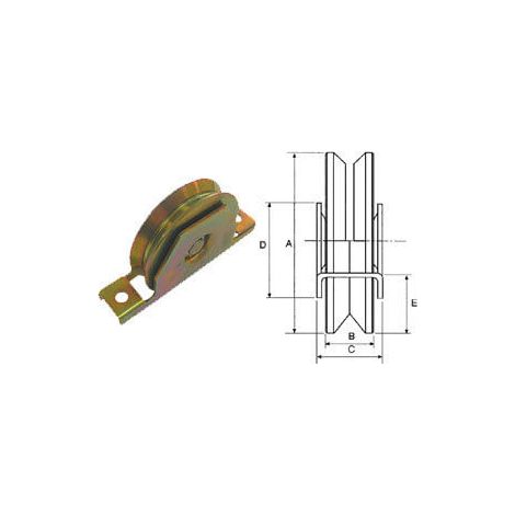 RUOTA CANC.S/INT.1/C.GOLA Y  100X20
