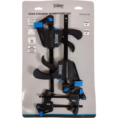 Herramientas de sujeción silver 4 piezas 20 kg 40 kg