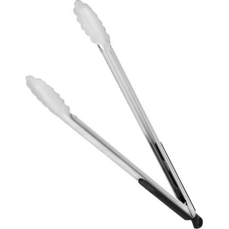 Juego de utensilios para barbacoa - Accesorios de cocina para barbacoa de acero inoxidable, mango de goma antideslizante, resistente al calor. (1/2)