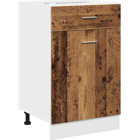 Maison Exclusive - Mueble bajo con cajón "Lyon" de, madera vieja,