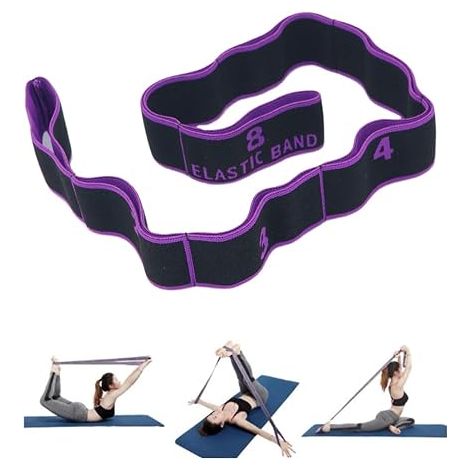 Elastic Yoga Belt for Pilates, Fascia, Bodybuilding, Body Stretching, Ballet Dance Fitness (1/5)