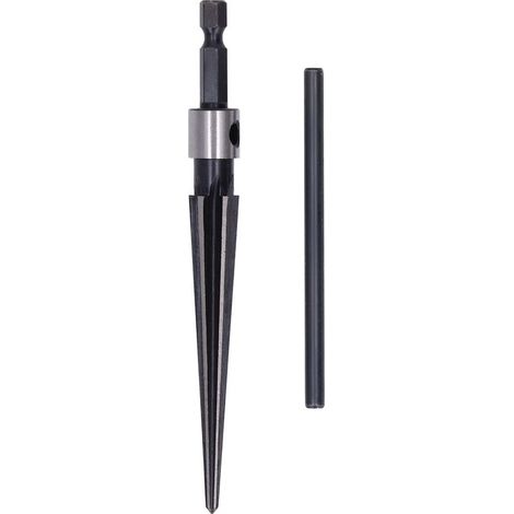 Reamer to handle in the shape of T, manufacturing careful, steel fast to high hardness, reamer conical, cone hexagonal 3 to 13mm (1/5)
