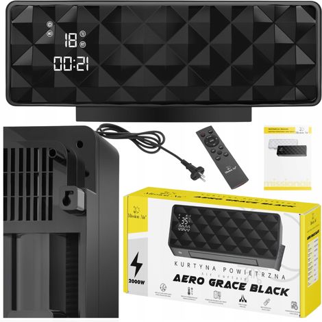Cortina de aire AERO GRACE NEGRA (1/5)