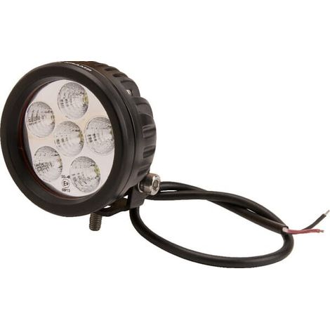 Faro da lavoro LED'18W 1440 lm rotondo 10-30V diametro 89 mm fascio ampio 6 LED'UNIVERSALE 18W LA10081