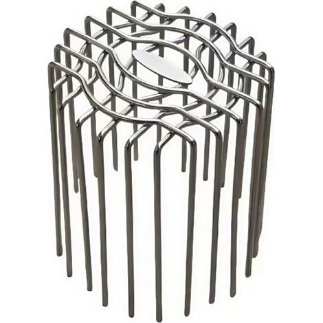 Couvercles de drainage de toit et de balcon en acier inoxydable 304 pour gouttière, protection de débit d'eau de pluie à grand déplacement pour systèmes de drainage de jardin extérieur (110 mm) (1/5)
