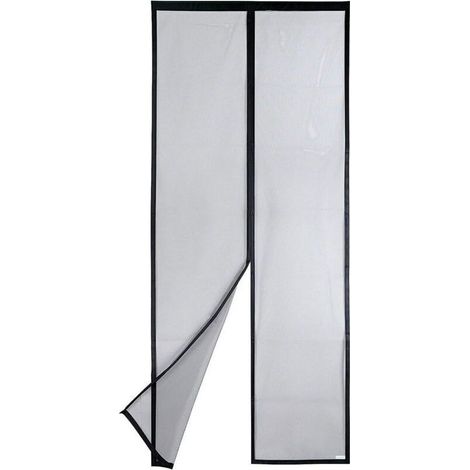 Porte moustiquaire, porte de balcon moustiquaire magnétique 100x210 cm, non raccourcissable