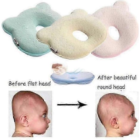 Oreiller bébé 2025 en mousse à mémoire de forme, respirant et ergonomique, pour nouveau-né, afin de prévenir la plagiocéphalie. (1/5)