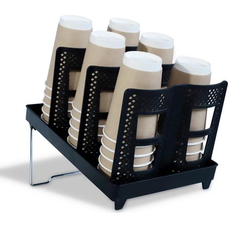 Porte-gobelet jetable avec 6 emplacements pour café, restaurant, bar