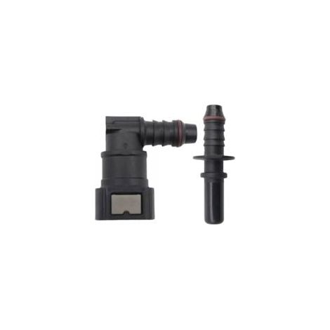 2pcs Raccord durite Essence, Connecteur de Tuyau de Carburant Coude Femelle,9.89 Tuyau de Ligne de Carburant Raccord Rapide id8 Raccord Rapide Traversant Raccord de Voiture (1/5)
