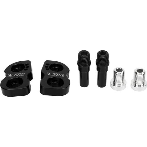 1 Paire de Prolongateurs de Freins V pour Vélo Pliable, Conversion de Siège 14" à 16" ou 16" à 18", Roues 406 à 451, Noir (1/5)