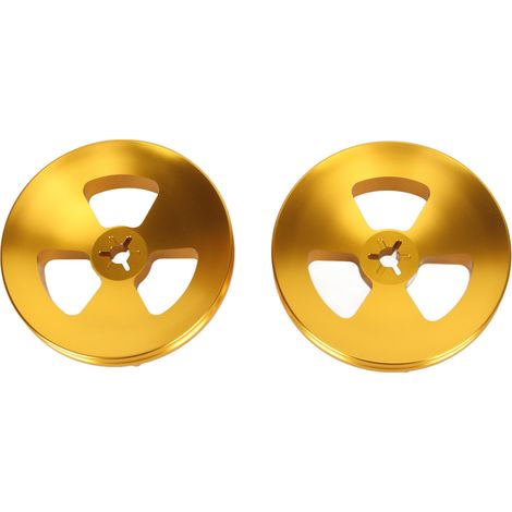 paire d'adaptateurs d'arbre optique NAB 1/4 pouce, base en aluminium poli, ouvre-bobine pour Studer ReVox pour DENON Gold (1/5)