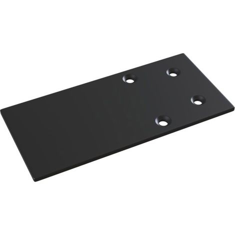 Piastra Per Binario Moderno Alluminio Nero Spessa 8Cm (1/2)