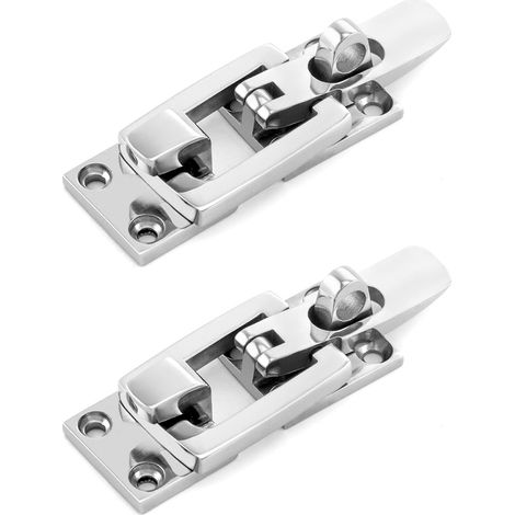 Quincaillerie et charnières d'armoires marines, attaches verrouillables en acier inoxydable 316, pour portes de navires marins, 2 pièces (1/4)